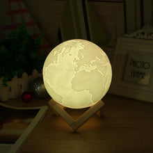 Load image into Gallery viewer, Rechargeable 3D Lights Print Earth Lamp