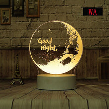 Load image into Gallery viewer, LED Carving 3D Moon Lamp