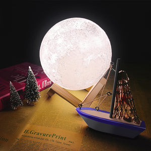 3D Print LED Lamp Moon Earth Jupiter