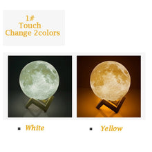 Load image into Gallery viewer, 3D Print Night Light Moon Lamp