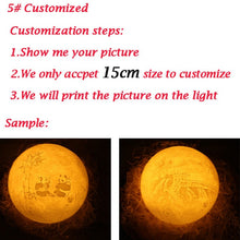 Load image into Gallery viewer, 3D Print Night Light Moon Lamp